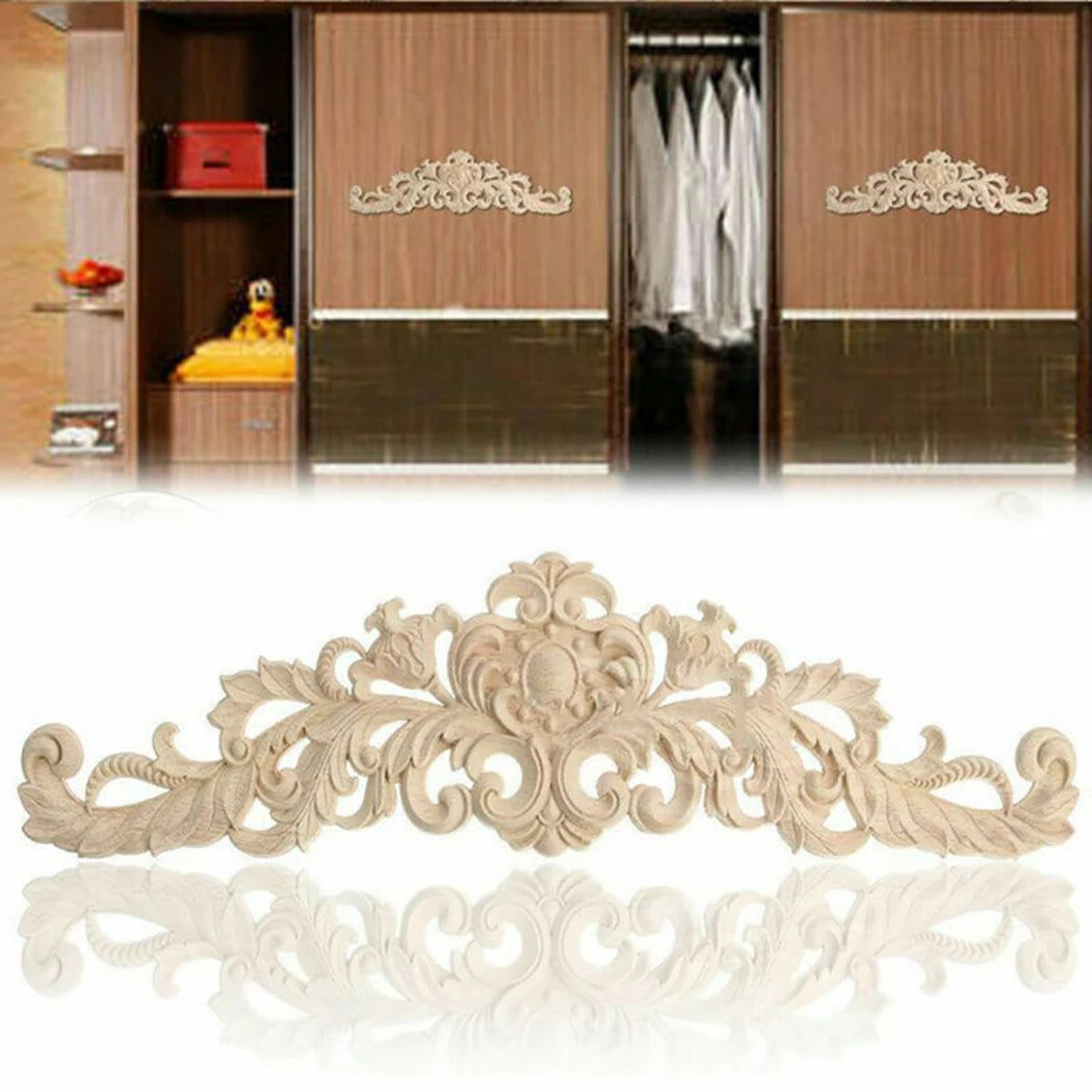 Wooden Carved Furniture Applique Moulding for Cabinet Doors & DIY Home Décor