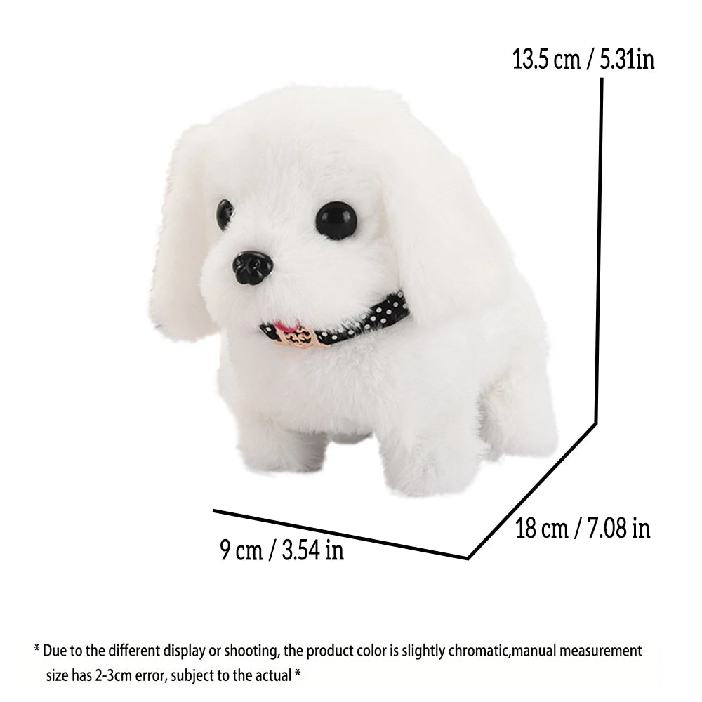 Interactive Walking & Barking Plush Puppy Toy – Battery Operated Pet Companion for Kids