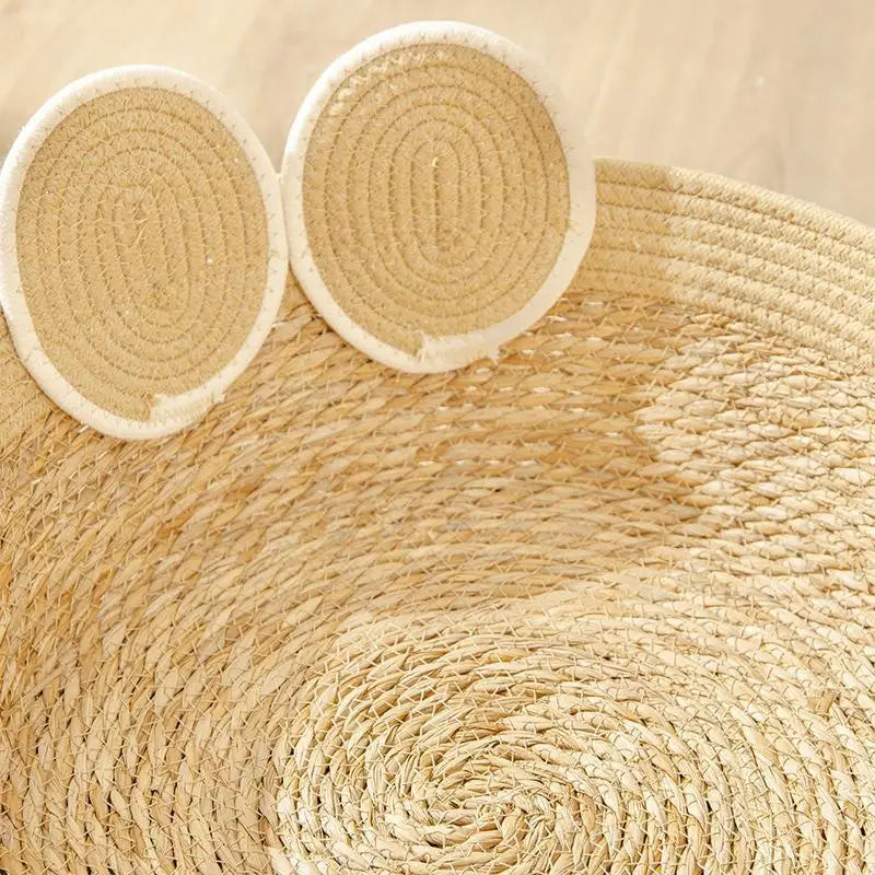 HeMu Cotton Woven Pet Litter Four Seasons Can Be Used Dog Kennel Winter Summer Can Be Removed And Washed Cat Litter Bamboo Mat