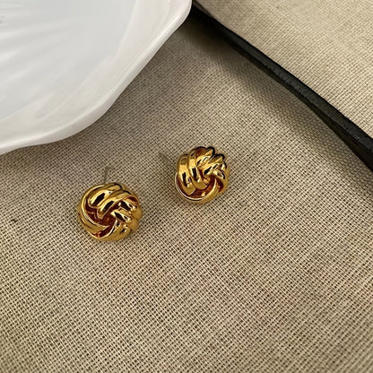Twist Knot Stud Earrings – Elegant Daily Wear Jewellery for Women