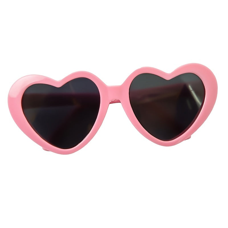Heart-Shaped Pet Glasses – Adjustable & Cute for Dogs & Cats