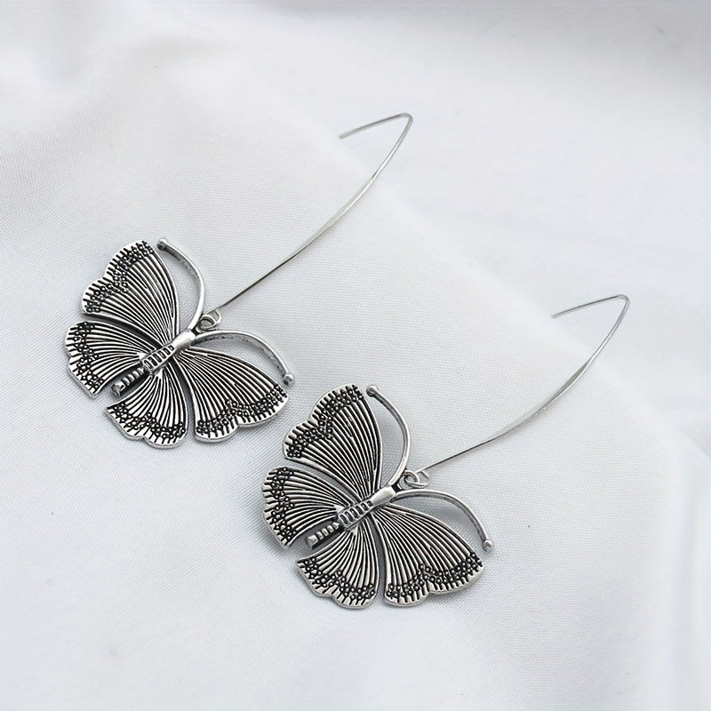 Vintage Silver Butterfly Earrings – Elegant Daily & Party Jewellery