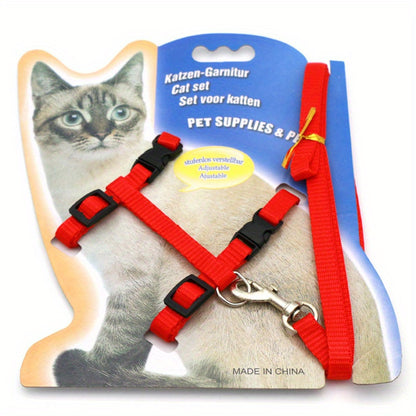 Adjustable Cat Harness & Leash Set – Comfortable & Safe for Kittens
