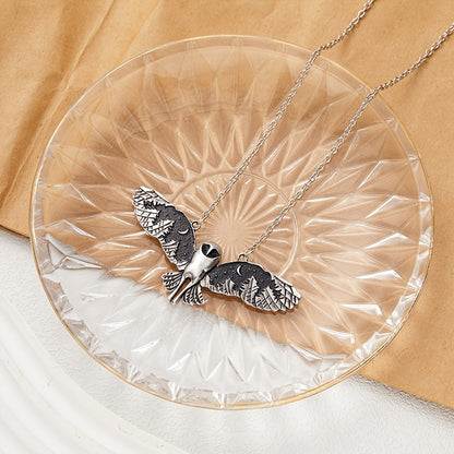 Vintage Owl Moon Phase Necklace – Witch-Inspired Jewelry for Women