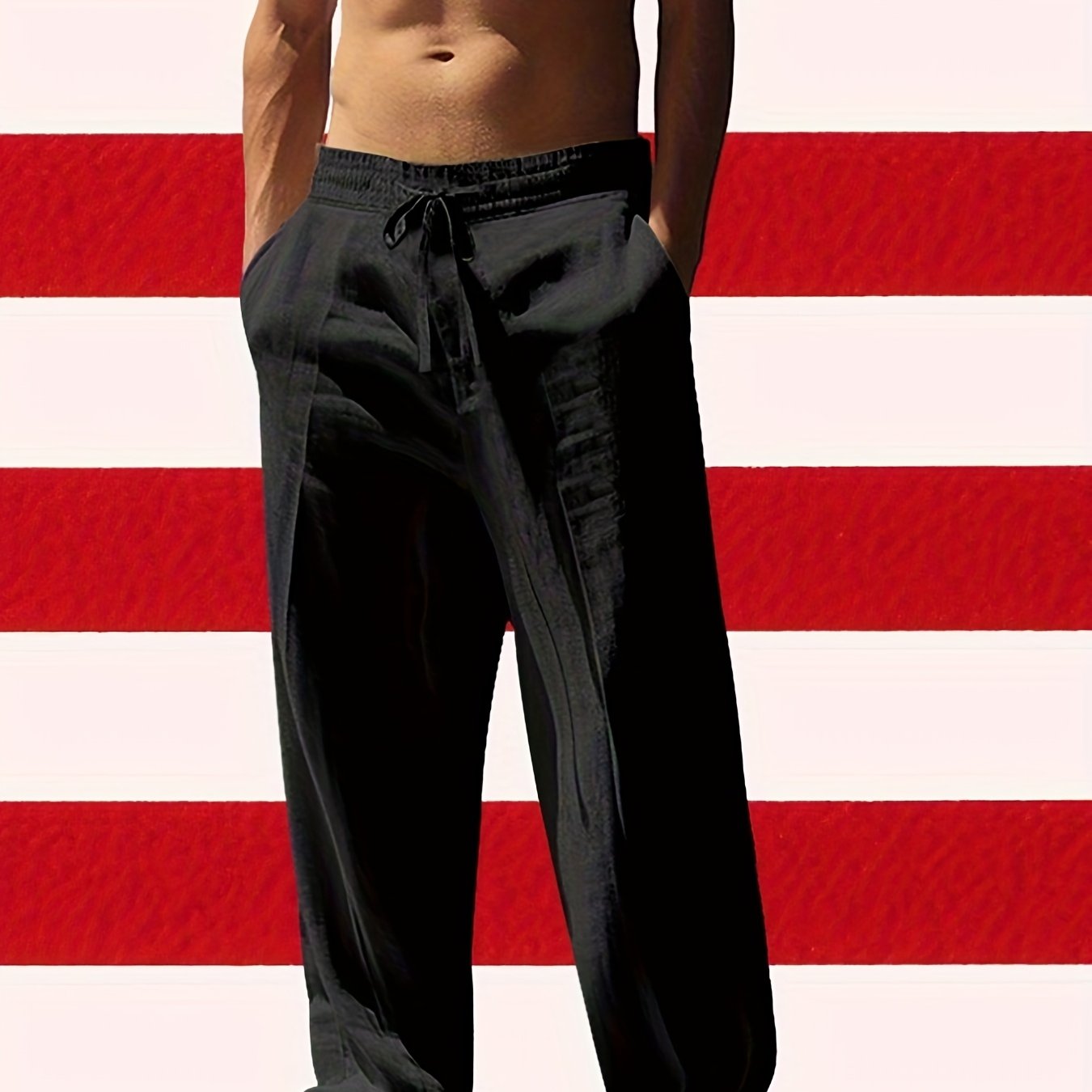 Men’s Lightweight Linen Casual Pants