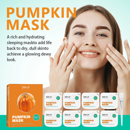 Pumpkin Face Mask Moisturizing Anti-aging Plant Extract Repair Brightening Skincare Face Sheet Mask Facial Masks Skin Care