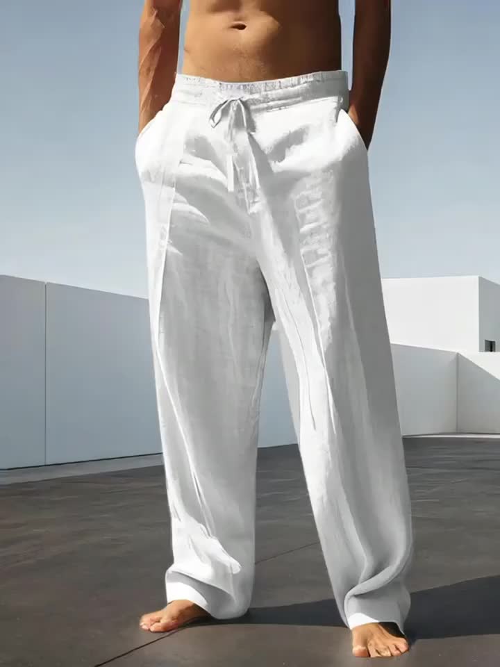 Men’s Lightweight Linen Casual Pants