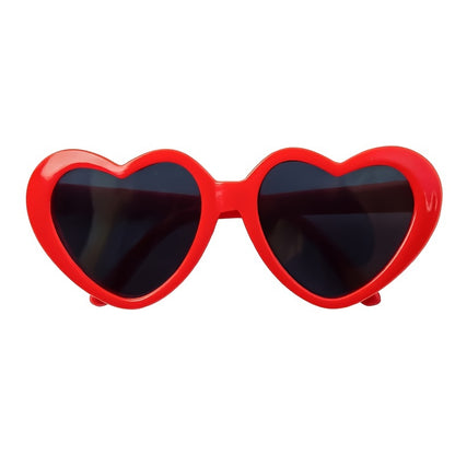 Heart-Shaped Pet Glasses – Adjustable & Cute for Dogs & Cats