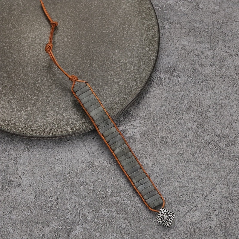 Bohemian Colourful Woven Stone Bracelet for Men – Fashionable Handcrafted Jewellery