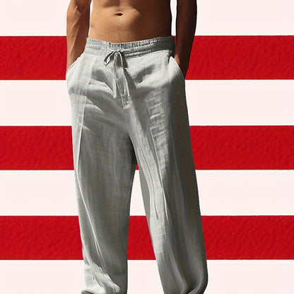 Men’s Lightweight Linen Casual Pants