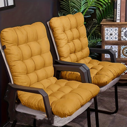 2-Piece Polyester Lounge Chair Cushions with Straps