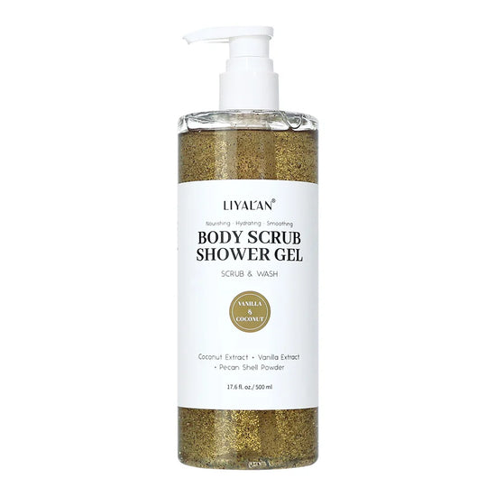 Scrub Shower Gel Turmeric Kojic Acid Even Skin Tone Smooth Exfoliating Moisturizing Soothing Body Wash Body Care Cleansing Bath