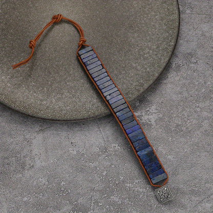 Bohemian Colourful Woven Stone Bracelet for Men – Fashionable Handcrafted Jewellery