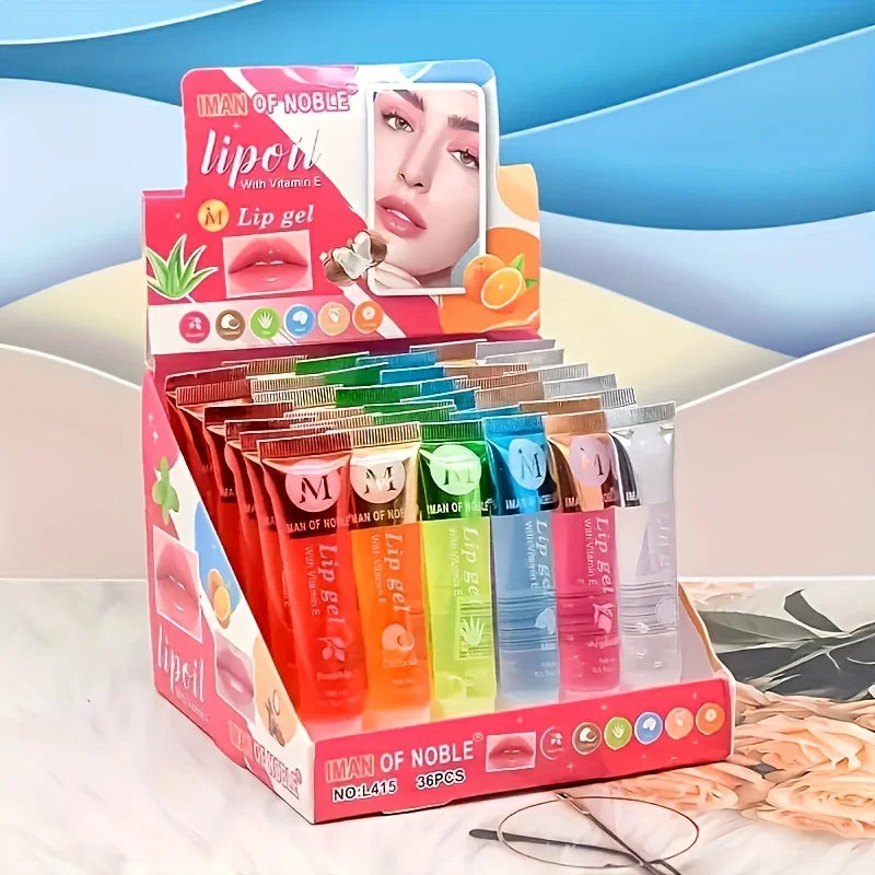6-Piece Hydrating Lip Oil Set – Glossy, Plumping & Moisturising