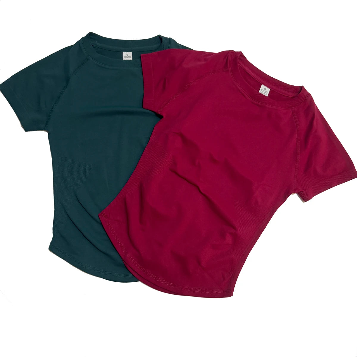 Women’s Lightweight Short Sleeve Yoga Top – Stretchy Longline Gym & Workout Shirt