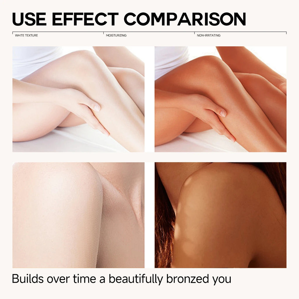 Hydrating Self-Tanning Lotion for Face & Body – Fast Deep Natural Glow