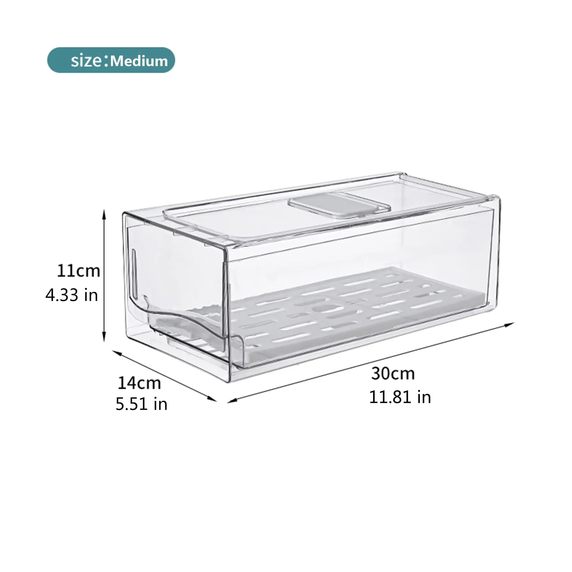 Stackable Fridge Organizer Bins – Reusable Refrigerator Storage Containers