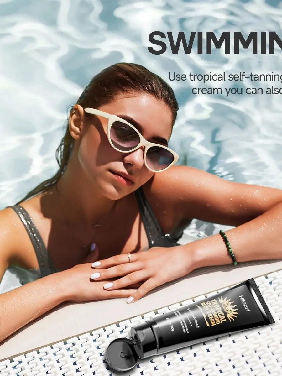 Hydrating Self-Tanning Lotion for Face & Body – Fast Deep Natural Glow