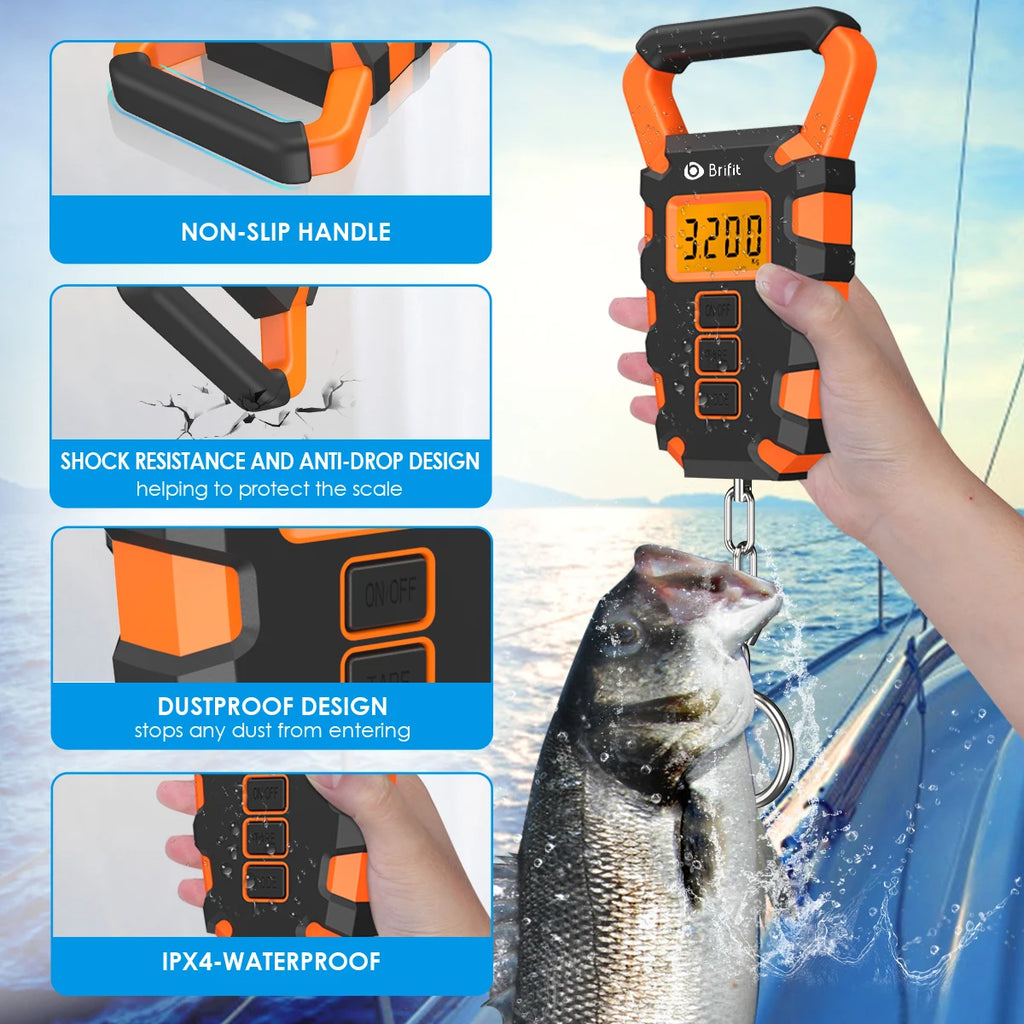 50KG Digital Hanging Scale – Portable Fishing & Luggage Weighing Scale