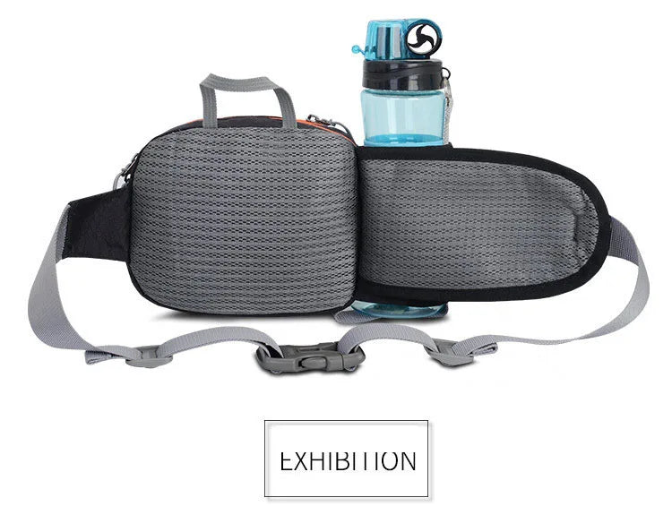 Running Waist Belt with Water Bottle Pouch
