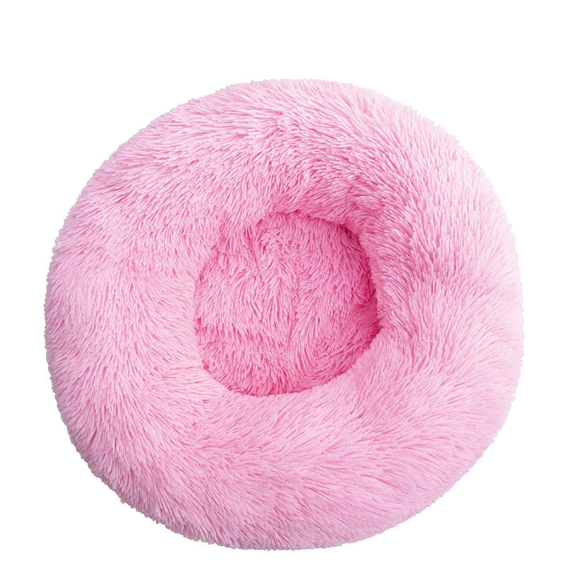 Donut Pet Bed for Dogs & Cats – Plush XXL Round Calming Mat for Small, Medium & Large Pets
