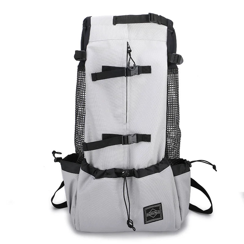 Camouflage Dog Carrier Backpack for Medium & Large Dogs Breathable Travel Pet Backpack for Hiking Riding Samoyed Labrador Corgi