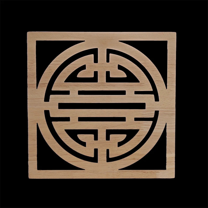 Exquisite Wooden Floral Appliques – Hand-Carved Decorative Onlay for Home & Furniture