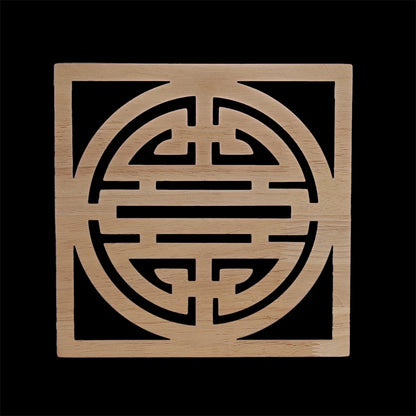 Exquisite Wooden Floral Appliques – Hand-Carved Decorative Onlay for Home & Furniture