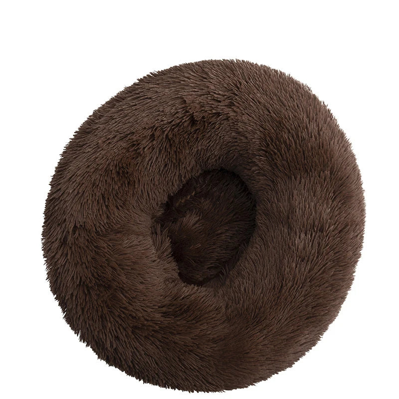 Donut Pet Bed for Dogs & Cats – Plush XXL Round Calming Mat for Small, Medium & Large Pets