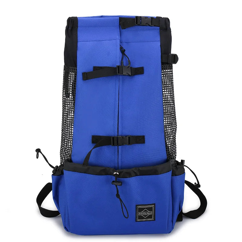 Camouflage Dog Carrier Backpack for Medium & Large Dogs Breathable Travel Pet Backpack for Hiking Riding Samoyed Labrador Corgi