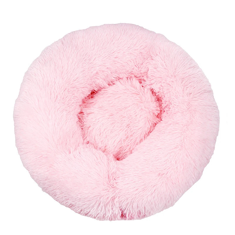 Donut Pet Bed for Dogs & Cats – Plush XXL Round Calming Mat for Small, Medium & Large Pets