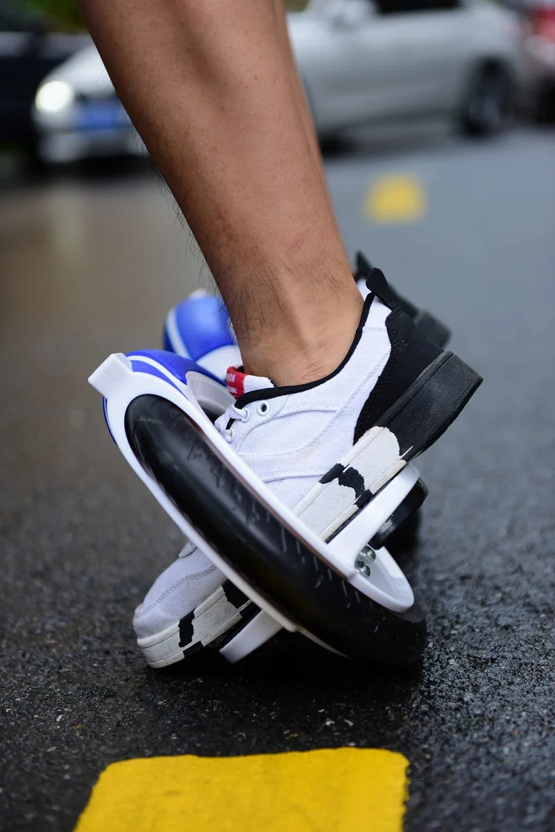 2-Wheel Anti-Slip Drift Skateboard with Foot-Powered Motion for Kids & Teens