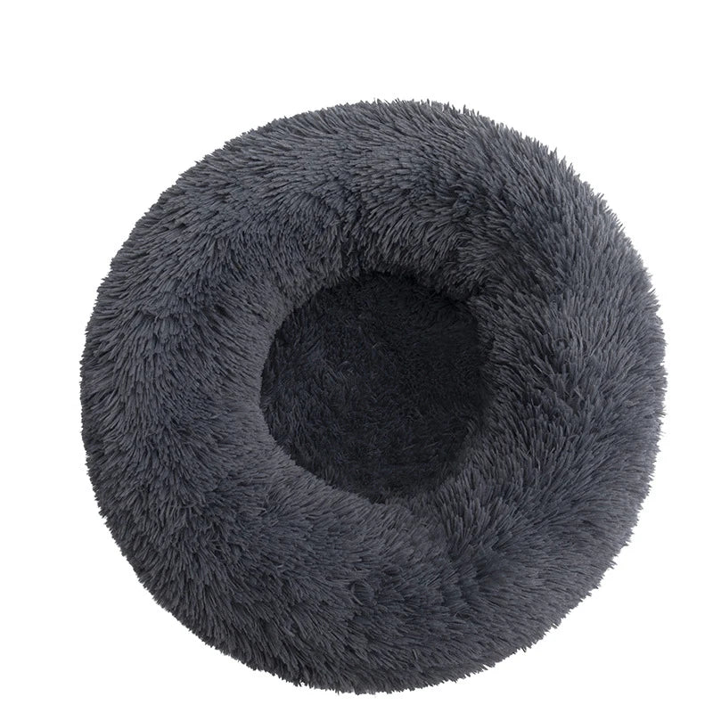 Donut Pet Bed for Dogs & Cats – Plush XXL Round Calming Mat for Small, Medium & Large Pets