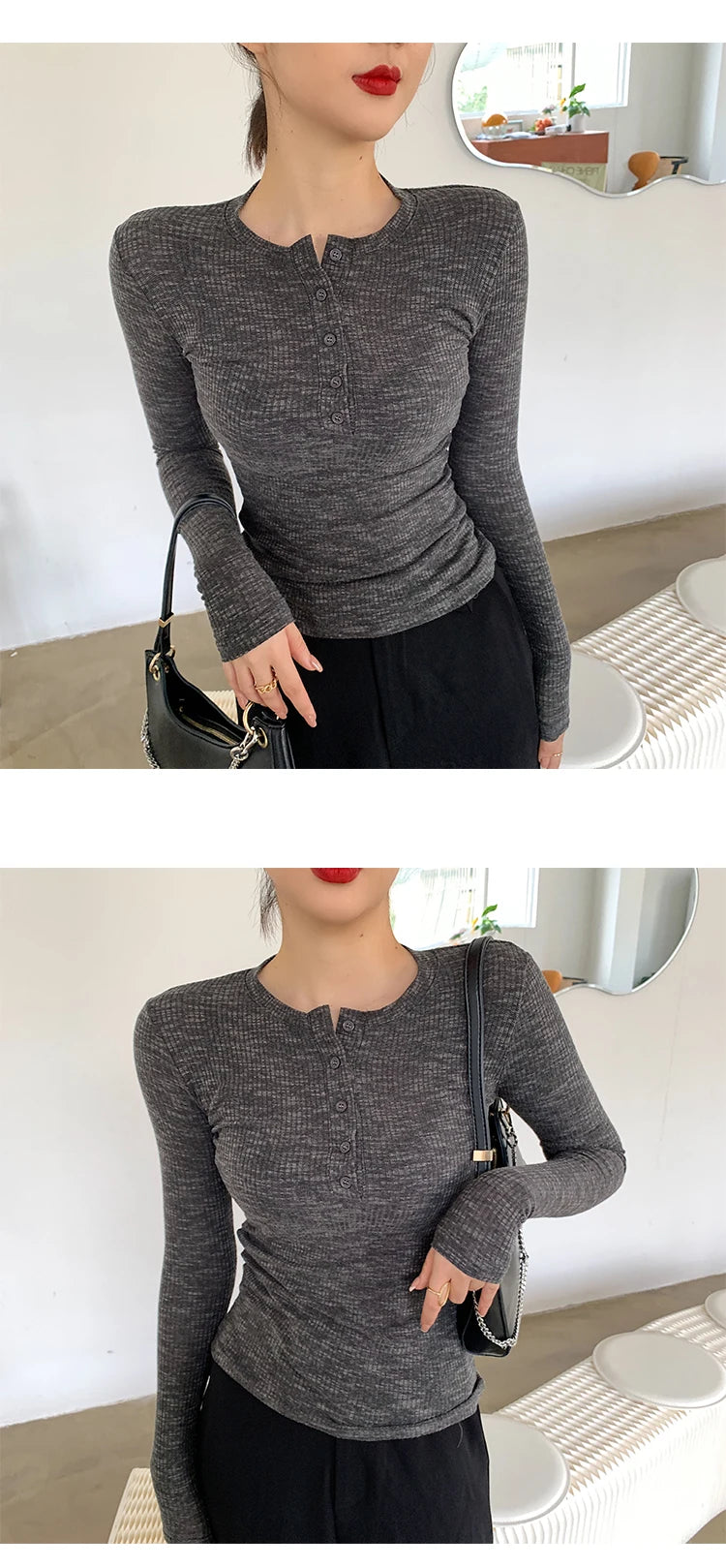 2021 Spring Thin Cotton T-shirts Tees Women's Elastic Slim Solid Soft Semi-transparent O-neck Tshirt Top Real Photos