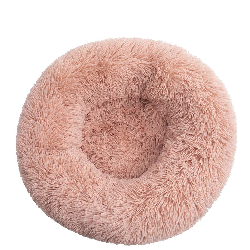 Donut Pet Bed for Dogs & Cats – Plush XXL Round Calming Mat for Small, Medium & Large Pets