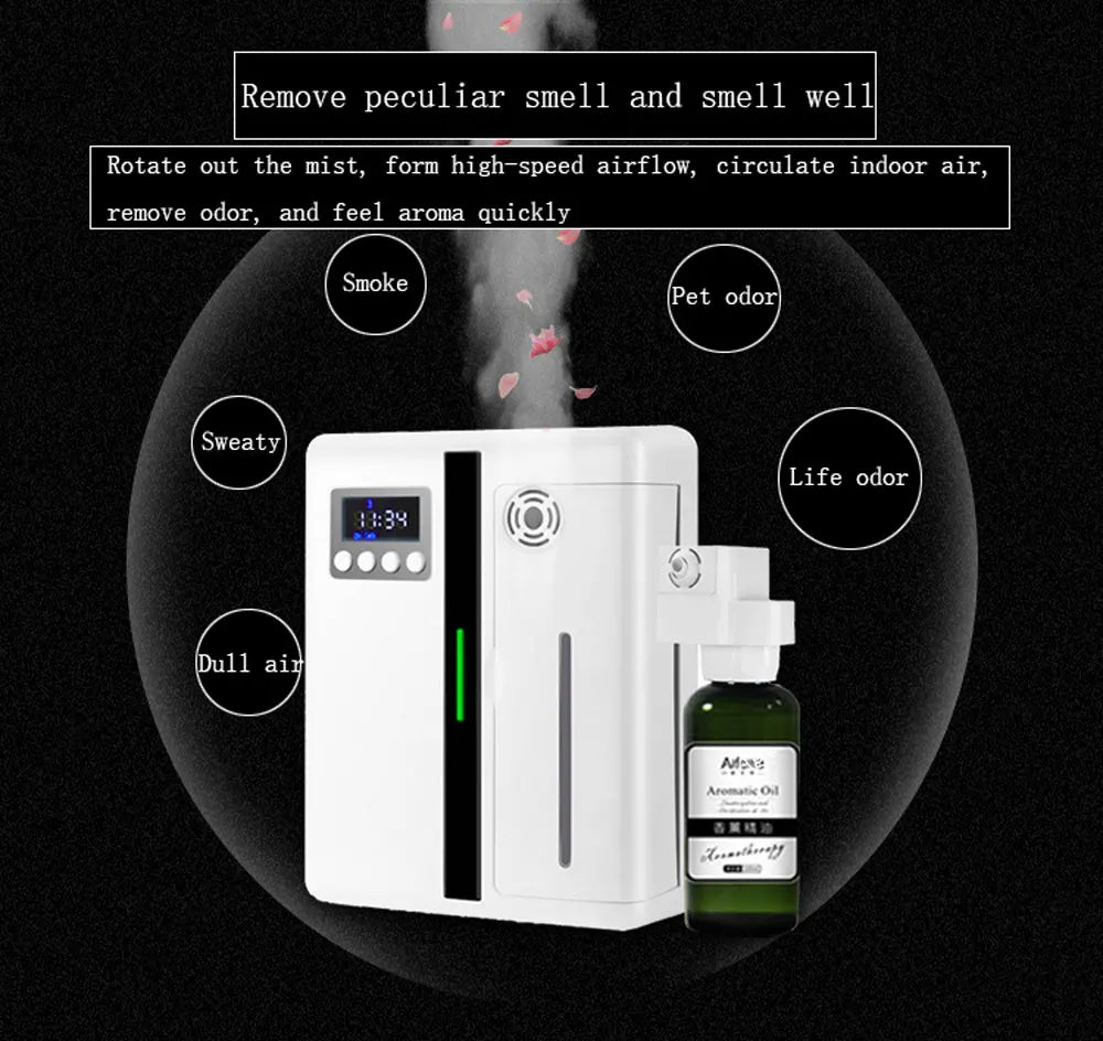 Professional Aroma Diffuser Electric Smell for Home Wall Mounted Fragrance Diffuser Automatic Spray Scent Air Machine For Hotel