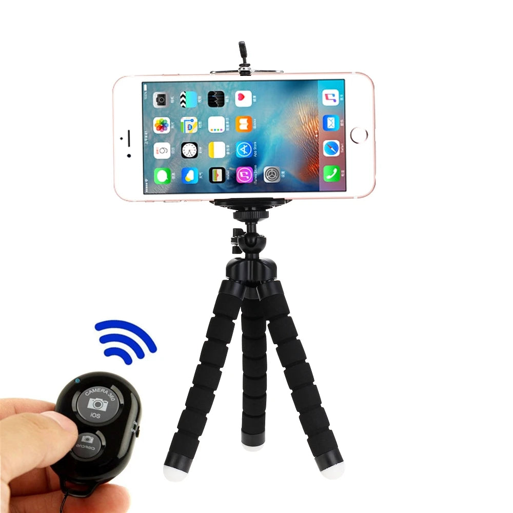 Flexible Mini Tripod Stand for Smartphones & Cameras – Portable Octopus Holder