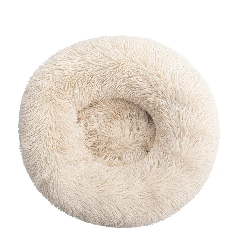 Donut Pet Bed for Dogs & Cats – Plush XXL Round Calming Mat for Small, Medium & Large Pets