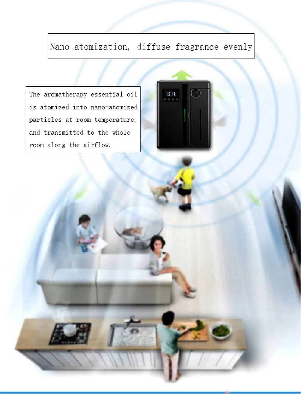 Professional Aroma Diffuser Electric Smell for Home Wall Mounted Fragrance Diffuser Automatic Spray Scent Air Machine For Hotel