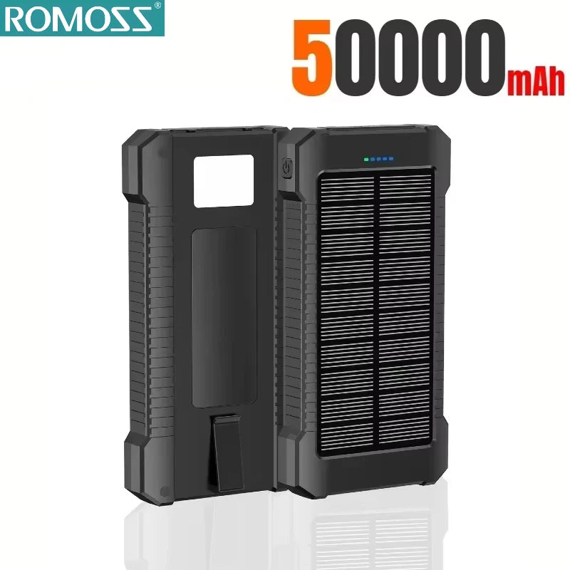 ROMOSS Solar Power Bank – 120W 500000mAh Fast Charging Battery