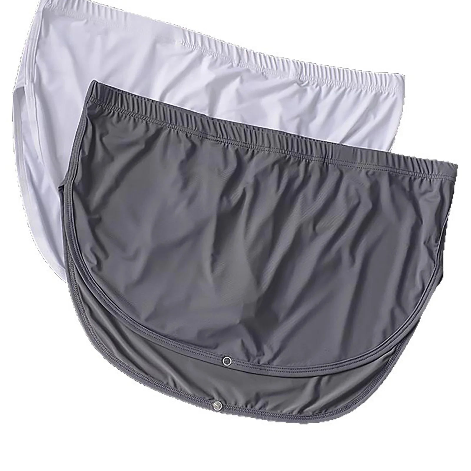 Men Quick Dry Athletic Boxer Shorts Side Split Press Button Elastic Waist Gym Shorts for Fitness Running Cycling