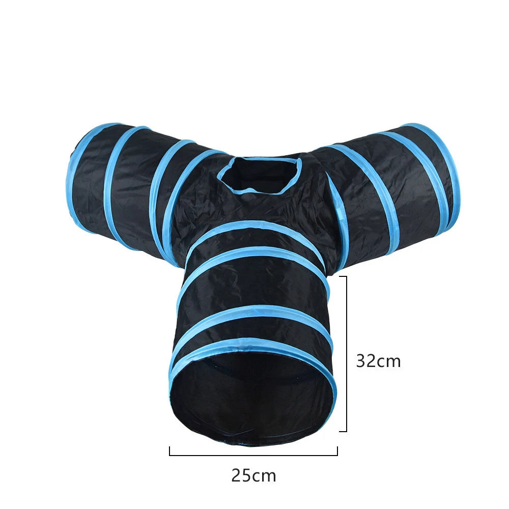 Cat Tunnel Toy – Interactive Peek Hole Tube for Indoor Cats