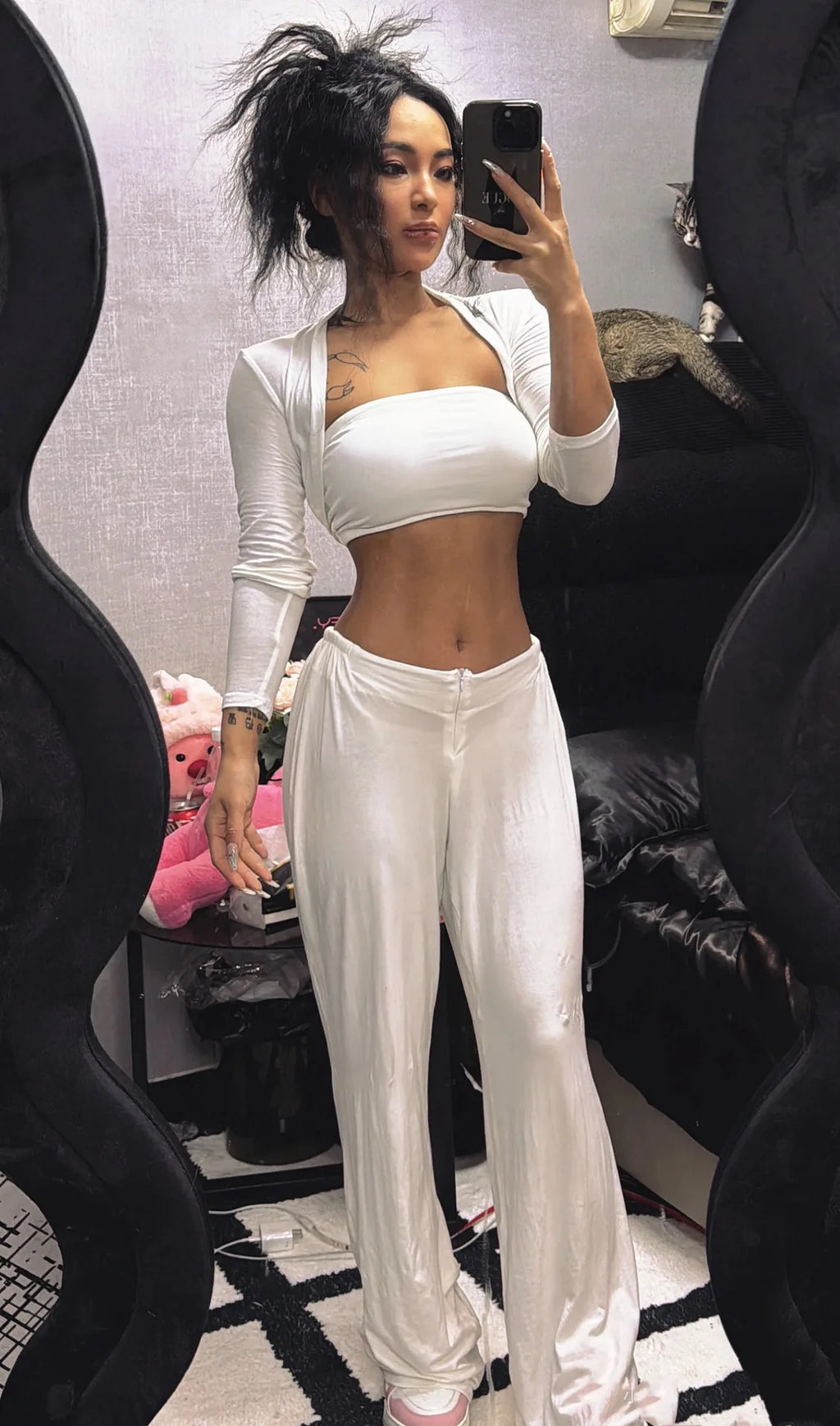 High-Waist Zipper Yoga Pants for Women