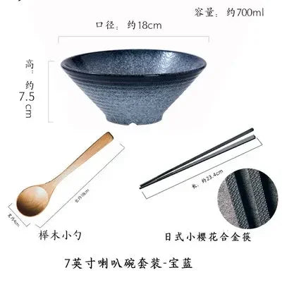 Japanese Ceramic Bowl Set – Creative Ramen & Soup Tableware
