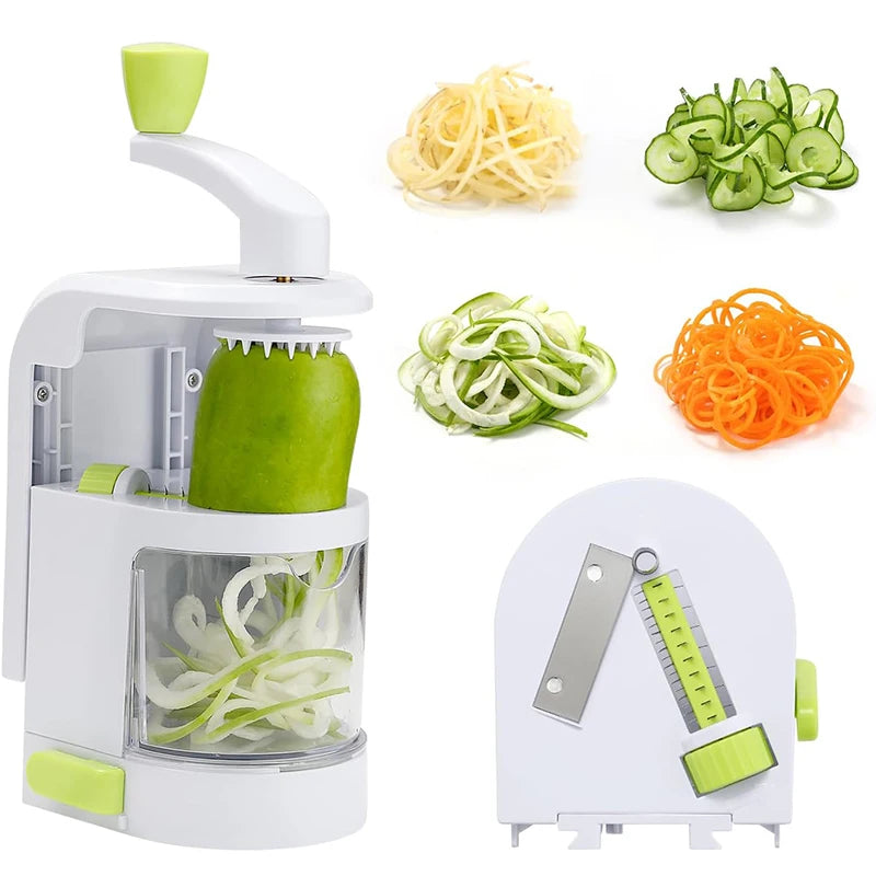 4 In 1 Vegetable Spiralizer – Zucchini Noodle Maker Veggie Slicer