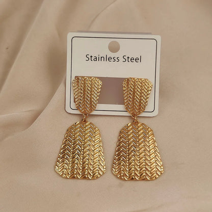 18K Gold-Plated Love Stud Earrings – Waterproof & Non-Fading, Gift for Her