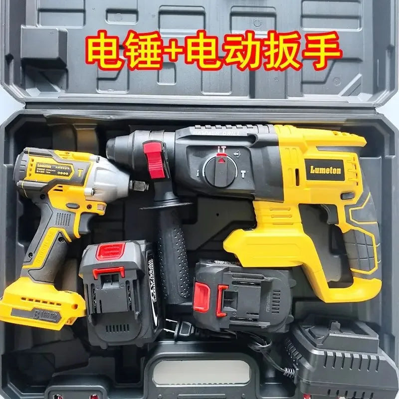 21V Brushless OEM Combination Tools Kit Electric Impact Drill Cordless Wrench Angle Grinder Hammer Drill Power Tool Set