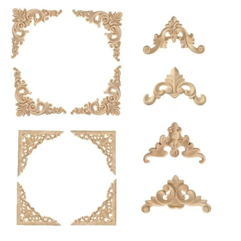 Decorative Wooden Appliques & Onlays for Furniture, Walls & Doors – DIY Wood Corner Frames