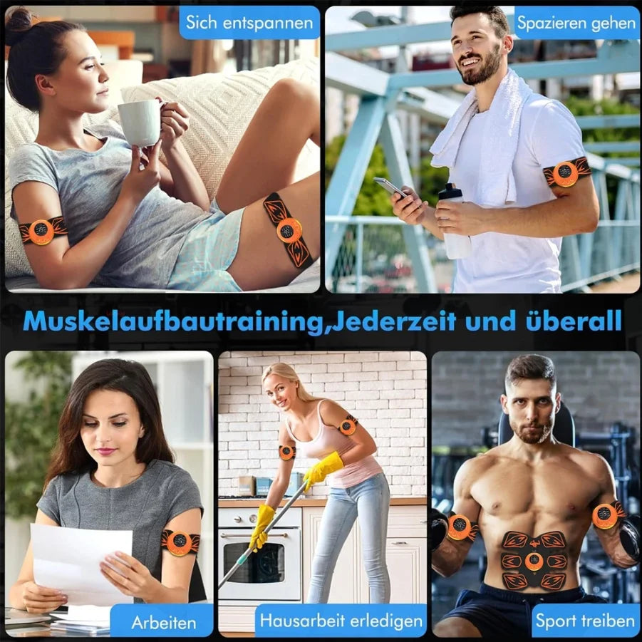 USB Rechargeable EMS Abdominal Muscle Stimulator – 6-Pack Abs & Waist Trainer for Men & Women