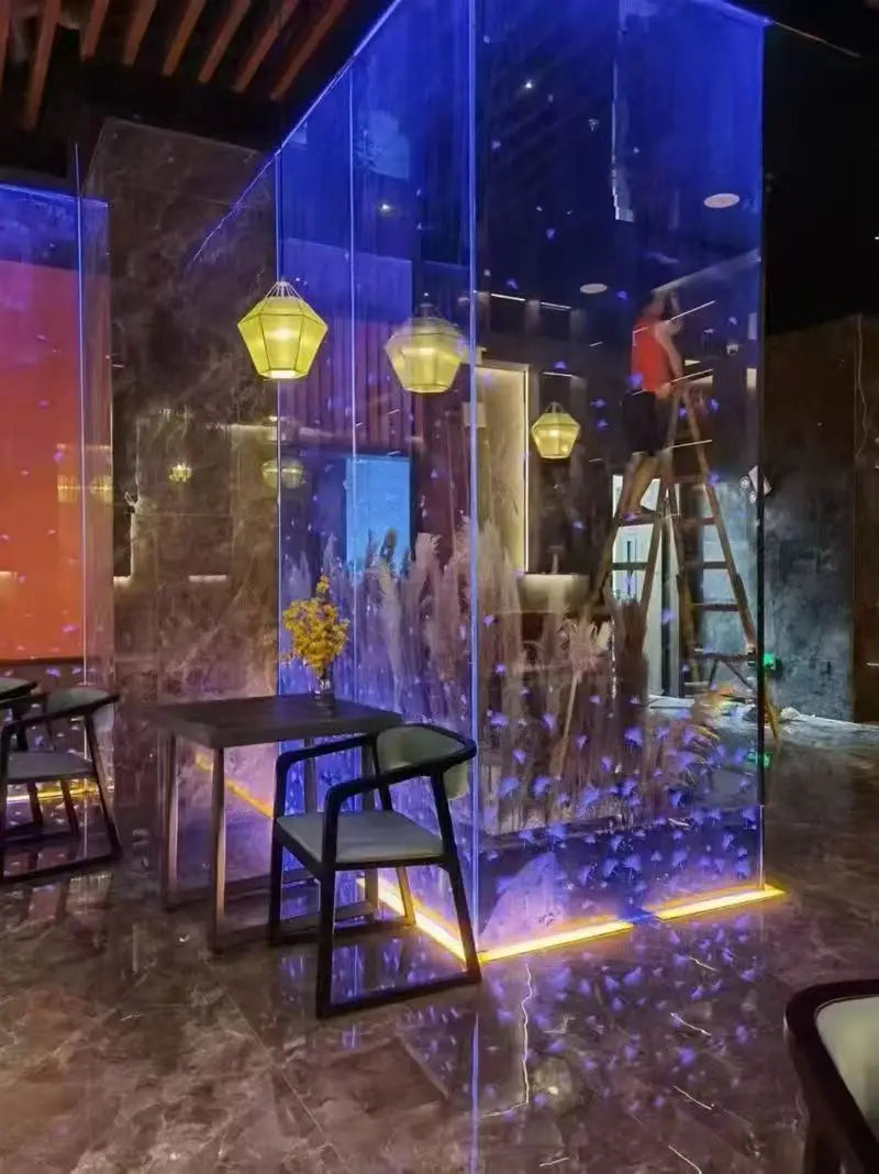 Ultra Thin Transparent LED Film Screen P6 P8 P10 Commercial Glass Window HD Video Wall